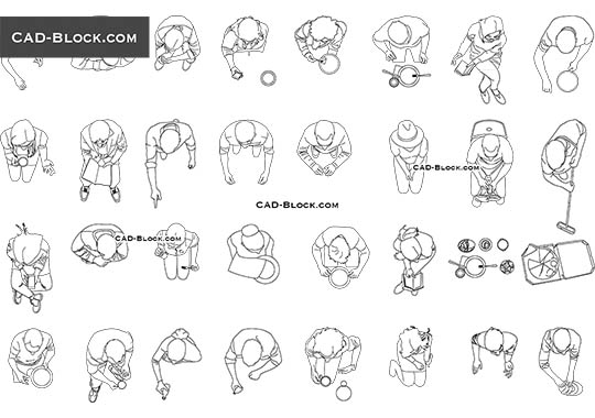 DWG Drawing of Fast Food Restaurant in Plan