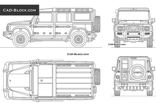 INEOS Grenadier Trialmaster - vector image INEOS Grenadier Trialmaster - download vector illustration