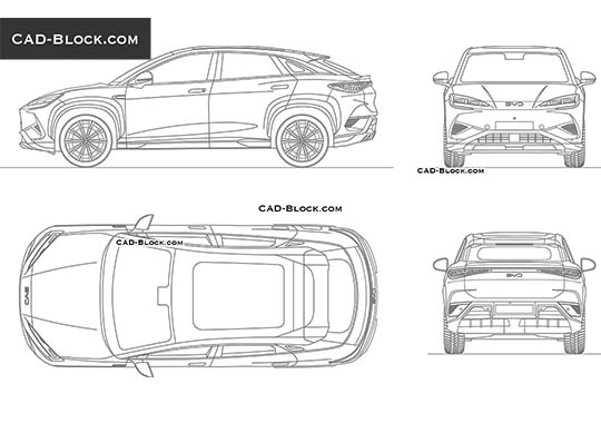 BYD Sealion 7 - vector image BYD Sealion 7 - download vector illustration