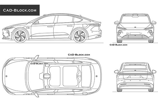 NIO ET7 - vector image NIO ET7 - download vector illustration
