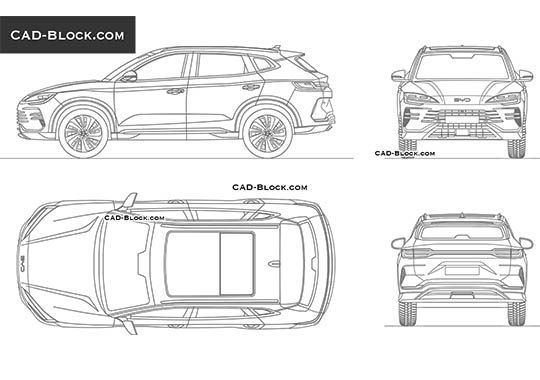 BYD Seal U DM-I - vector image BYD Seal U DM-I - download vector illustration