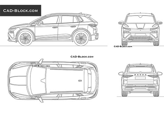 Skoda Elrog - vector image Skoda Elrog - download vector illustration