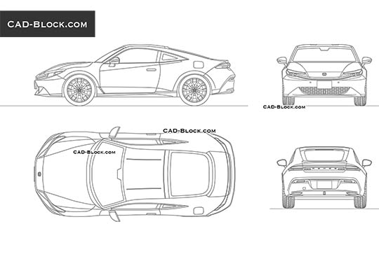 Honda Prelude (2026) - vector image Honda Prelude (2026) - download vector illustration
