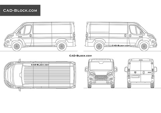 RAM ProMaster L2H1 (2023) - vector image RAM ProMaster L2H1 (2023) - download vector illustration